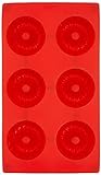 Lékué Multicavidad savarin Rojo Mini 6 CAV, Silicona, 11.81x6.89x1.38 Inches